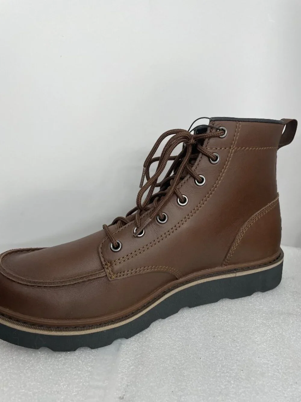 Sorel Slabtown 62 Moc Waterproof Leather Brown Boots Men's 11 NEW